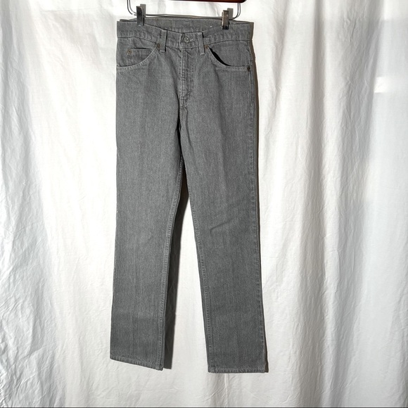 Vintage 1980’s Levi’s 509’s Pinstripe Straight Leg Jeans size 30W 32L * - Picture 1 of 8